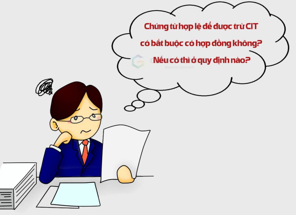 Chứng từ hợp lệ để được trừ CIT