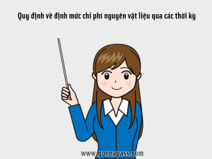 Quy định về định mức chi phí nguyên vật liệu qua các thời kỳ