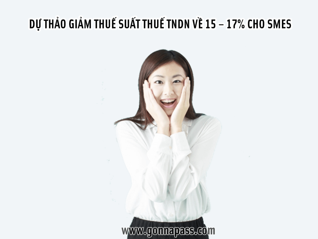 Dự thảo giảm thuế suất thuế TNDN về 15 – 17 cho SMEs