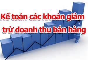 các khoản giảm trừ doanh thu