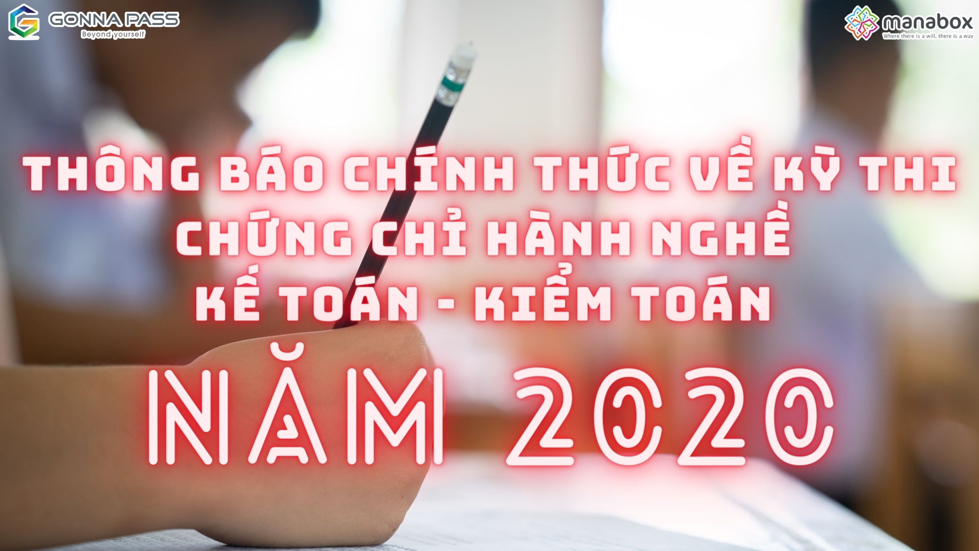 Thông báo chính thức về kỳ thi chứng chỉ hành nghề kế toán – kiểm toán năm 2020