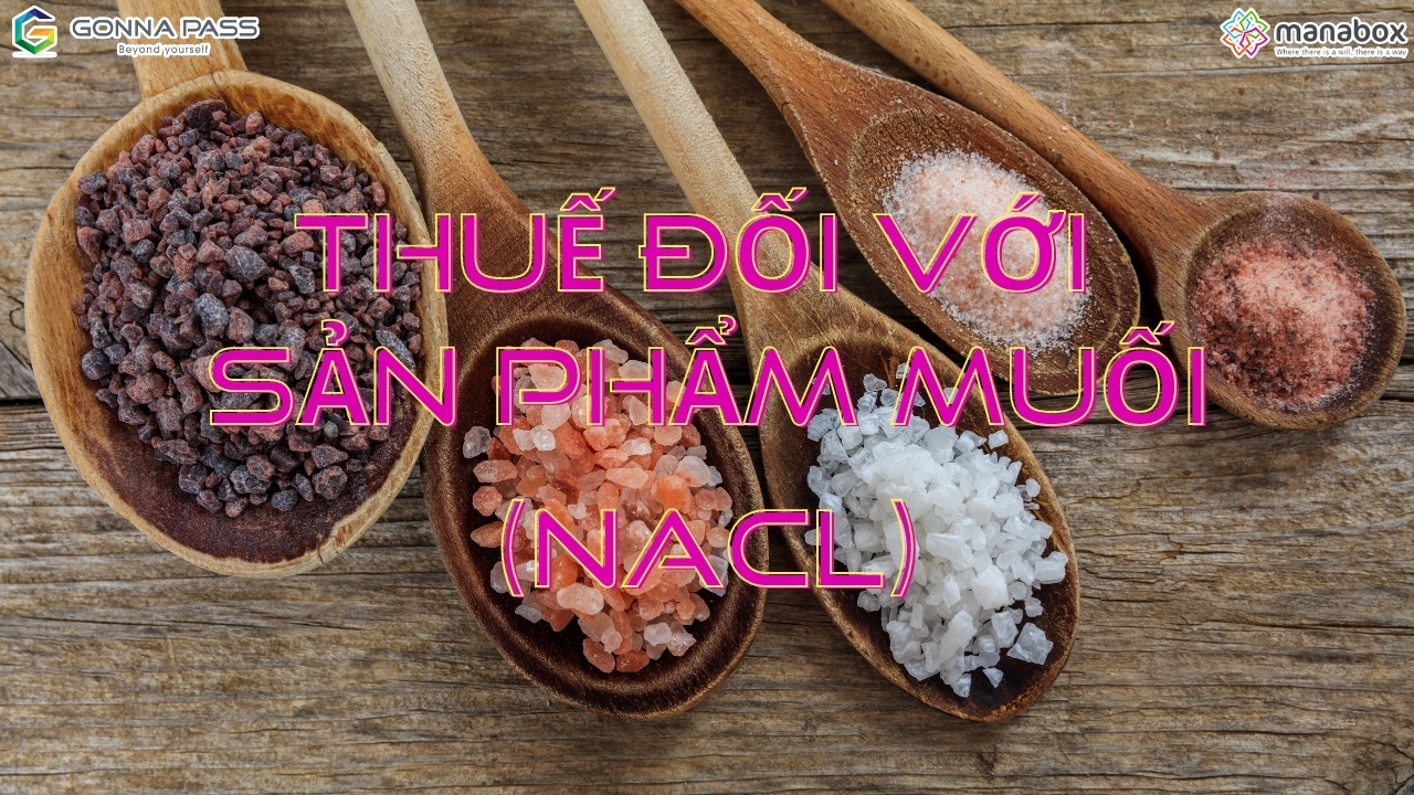 Thuế đối với sản phẩm muối (Nacl)