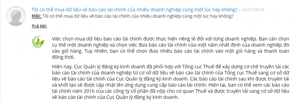 nguồn tham khảo báo cáo tài chính các công ty